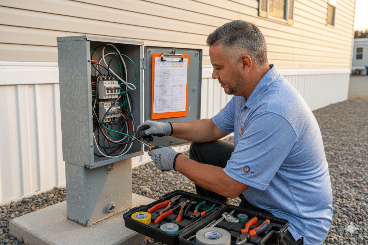 Mobile Home Electrical Pedestal