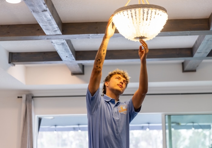 Chandelier Installation Lighting