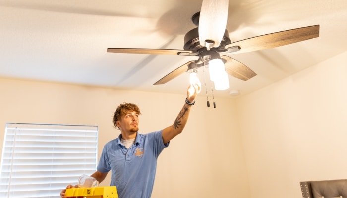 Changing Bulb Ceiling Light